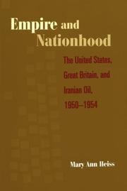 Cover of: Empire and nationhood by Mary Ann Heiss