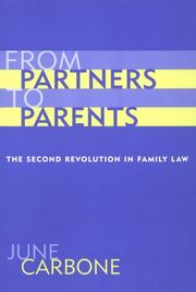 Cover of: From Partners to Parents by June Carbone