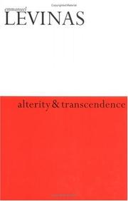 Cover of: Alterity and transcendence