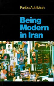 Etre moderne en Iran by Fariba Adelkhah
