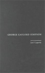 Cover of: George Gaylord Simpson