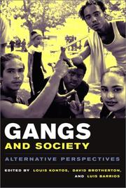 Cover of: Gangs and Society by [name missing], David Brotherton, Luis Barrios, David C. Brotherton