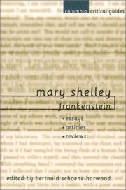 Cover of: Mary Shelley: Frankenstein: [essays, articles, reviews]