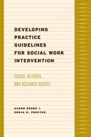 Cover of: Developing Practice Guidelines for Social Work Intervention by 
