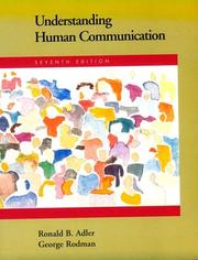 Cover of: Understanding human communication