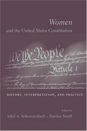 Cover of: Women and the U.S. Constitution by 