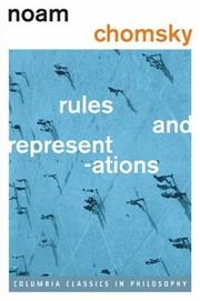 Cover of: Rules and Representations by Noam Chomsky