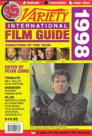 Cover of: Variety International Film Guide 1998 (Variety International Film Guide) | Peter Cowie