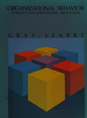 Cover of: Organizational behavior by Jerry L. Gray