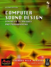 Cover of: Computer sound design | Eduardo Reck Miranda