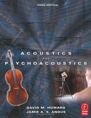 Cover of: Acoustics and Psychoacoustics, Third Edition