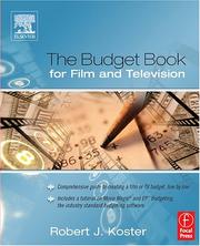 The budget book for film and television by Robert Koster