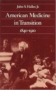 Cover of: American medicine in transition 1840-1910