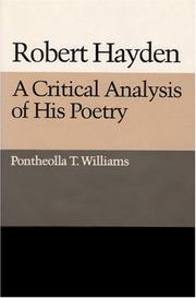Cover of: Robert Hayden by Pontheolla T. Williams