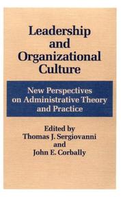 Cover of: Leadership and Organizational Culture by 