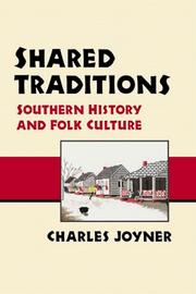 Cover of: Shared traditions by Charles W. Joyner