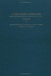 Cover of: Ethnic Music on Records: A Discography of Ethnic Recordings Produced in the United States, 1893-1942: Western Europe (Music in American Life)