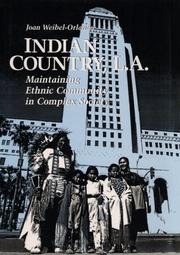 Cover of: Indian country, L.A.: maintaining ethnic community in complex society