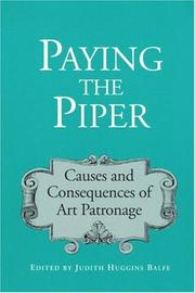 Cover of: Paying the Piper by Judith Huggins Balfe, Judith Huggins Balfe