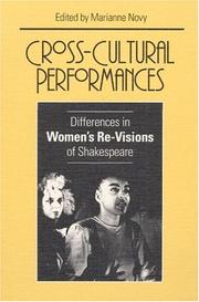 Cover of: Cross-Cultural Performances by Marianne Novy