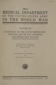 Cover of: The medical department of the United States Army in the world war by United States. Surgeon-General's Office.