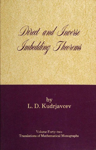 Direct and inverse imbedding theorems by L. D. Kudri͡avt͡sev