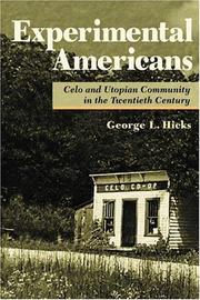 Cover of: Experimental Americans | George L. Hicks