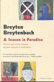 Cover of: A season in paradise by Breyten Breytenbach