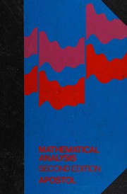 Cover of: Mathematical Analysis