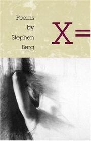 Cover of: X =: poems