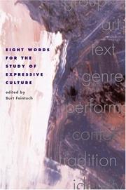 cover of Eight Words for the Study of Expressive Culture