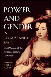 Cover of: Power and Gender in Renaissance Spain | Helen Nader