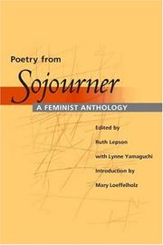 Cover of: Poetry from Sojourner: a feminist anthology by edited by Ruth Lepson with Lynne Yamaguchi ; introduction by Mary Loeffelholz.