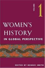 Cover of: Women's History in Global Perspective, Vol. 1