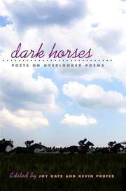 Cover of: Dark Horses by Joy Katz, Kevin Prufer