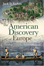Cover of: The American Discovery of Europe by Jack D. Forbes