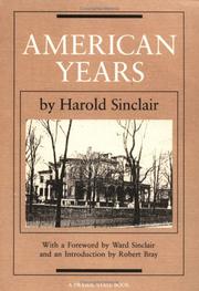 Cover of: American years