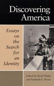Cover of: Discovering America: essays on the search for an identity
