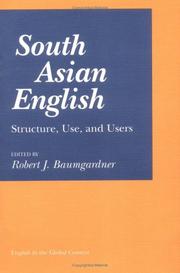 Cover of: South Asian English by edited by Robert J. Baumgardner.
