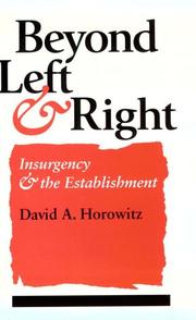 Cover of: Beyond Left and Right: INSURGENCY AND THE ESTABLISHMENT