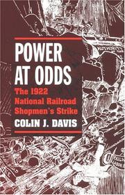 Cover of: Power at odds by Davis, Colin J.