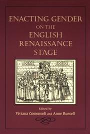 Cover of: Enacting gender on the English Renaissance stage