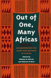 Cover of: Out of one, many Africas: reconstructing the study and meaning of Africa