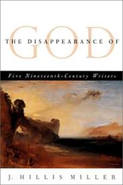 The disappearance of God by J. Hillis Miller