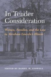 Cover of: In Tender Consideration | Daniel W. Stowell