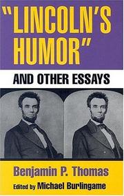 Cover of: "Lincoln's Humor" and Other Essays