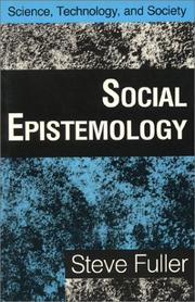 Cover of: Social Epistemology (Science, Technology, and Society)