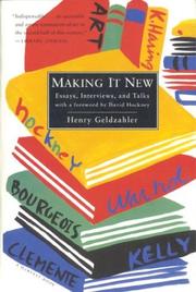 Making it new by Henry Geldzahler
