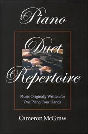 Cover of: Piano duet repertoire | Cameron McGraw
