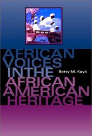 Cover of: African voices in the African American heritage